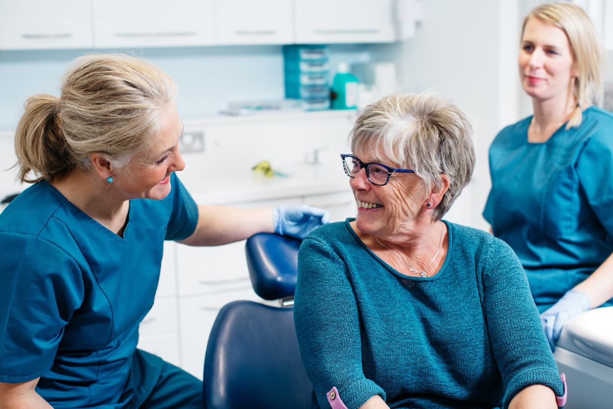 Dentist and patient at Castelnau Dentists Barnes London
